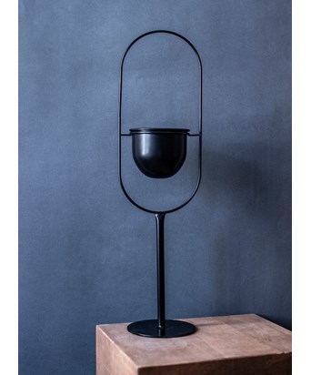 Siyah Ayaklı Saksı 55 cm